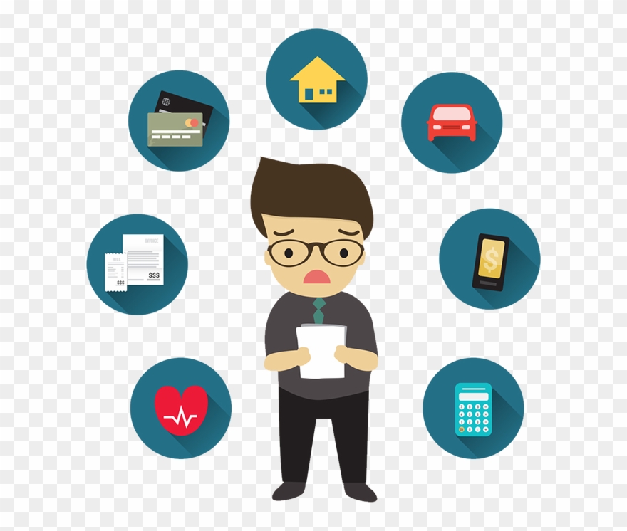 Emergencies Will Occur - Pay Bills Cartoon Clipart