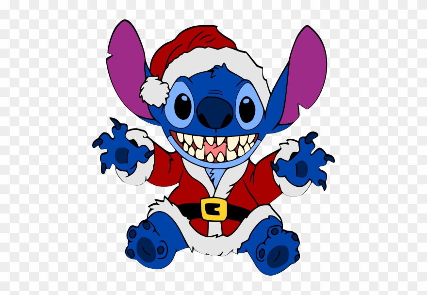 Stitch Santa Suit, Stitch Santa Suit - Stitch With Santa Hat Clipart