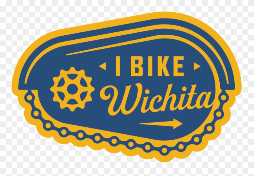 "i Bike Wichita" Sticker Vortex Souvenir - Logo Clipart
