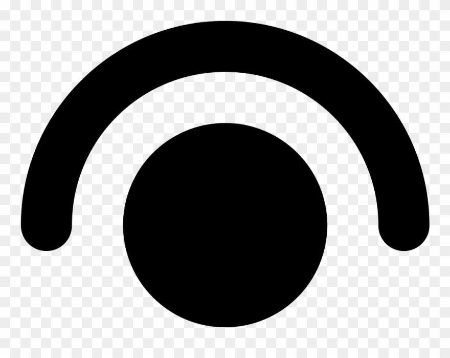 It's A Circle With A Bow Above It - Circle Clipart