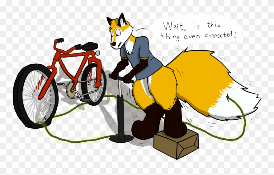 The Neighbor's Bike Pump - Bicycle Clipart