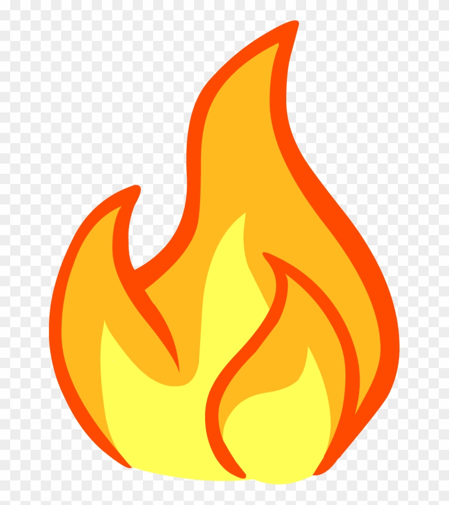 Flames Clipart Paper - Fire Clipart - Png Download