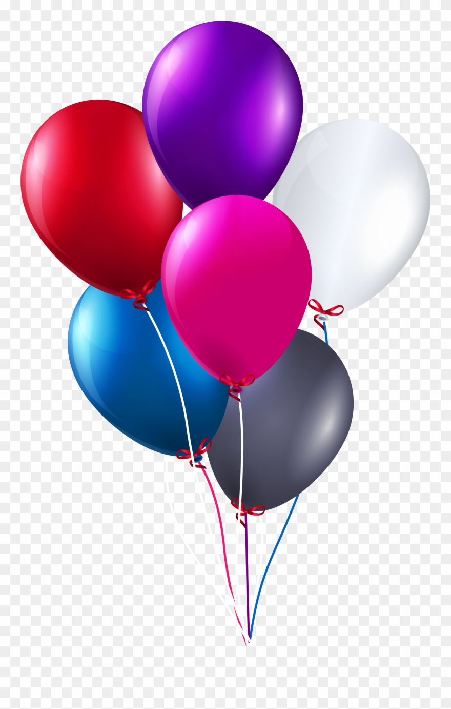 Colorful Bunch Of Balloons Png Clipart Image Transparent Png