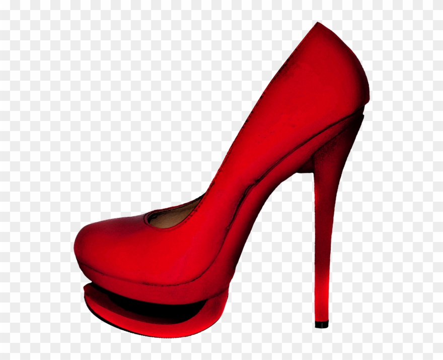 Women Shoes Clipart Man Shoe - Salto Vermelho Desenho Png Transparent Png