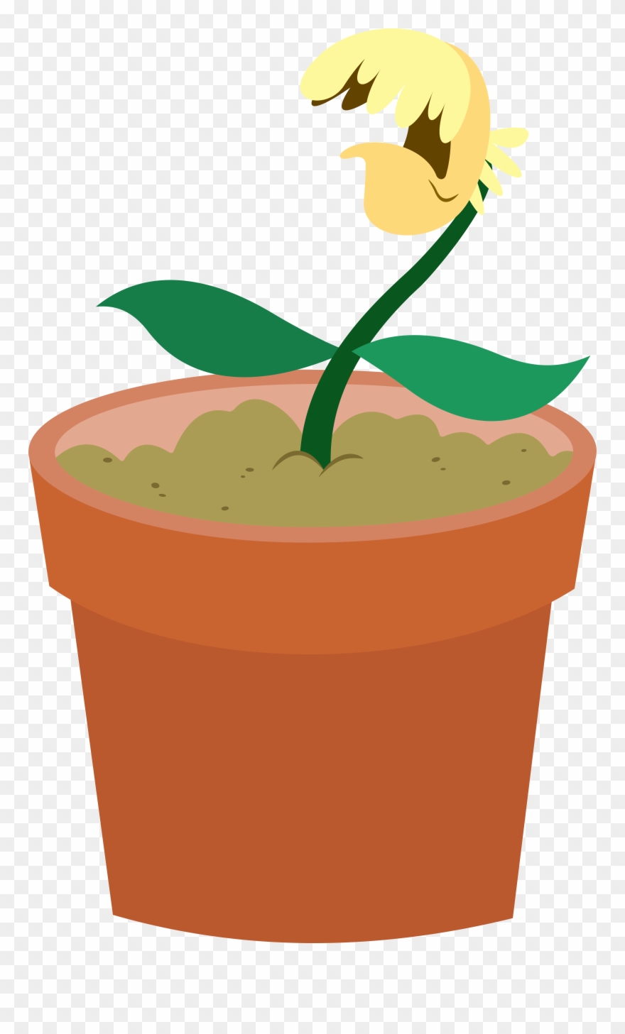 Dasprid, Coughing, Flower, Flower Pot, No Pony - Clip Art - Png Download