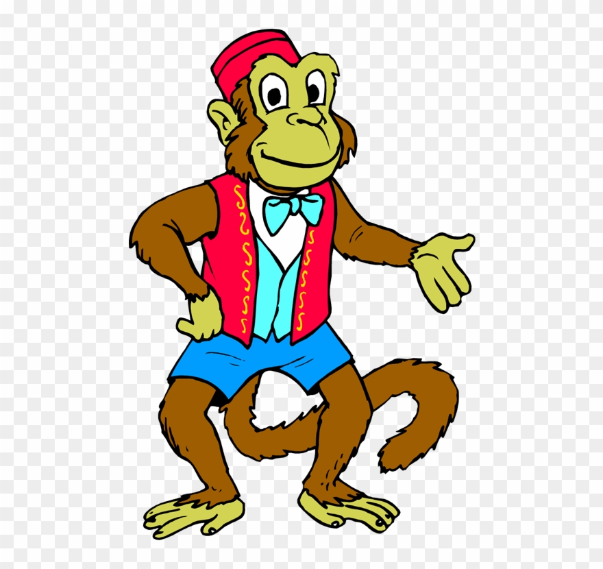 Cartoon Monkey In A Suit Clipart