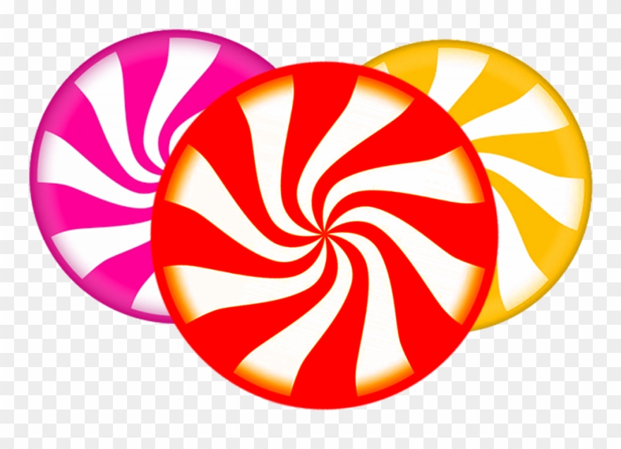 Lollipop Candy Clip Art Circular Swirling Transprent - Yellow Lollipop Clipart - Png Download