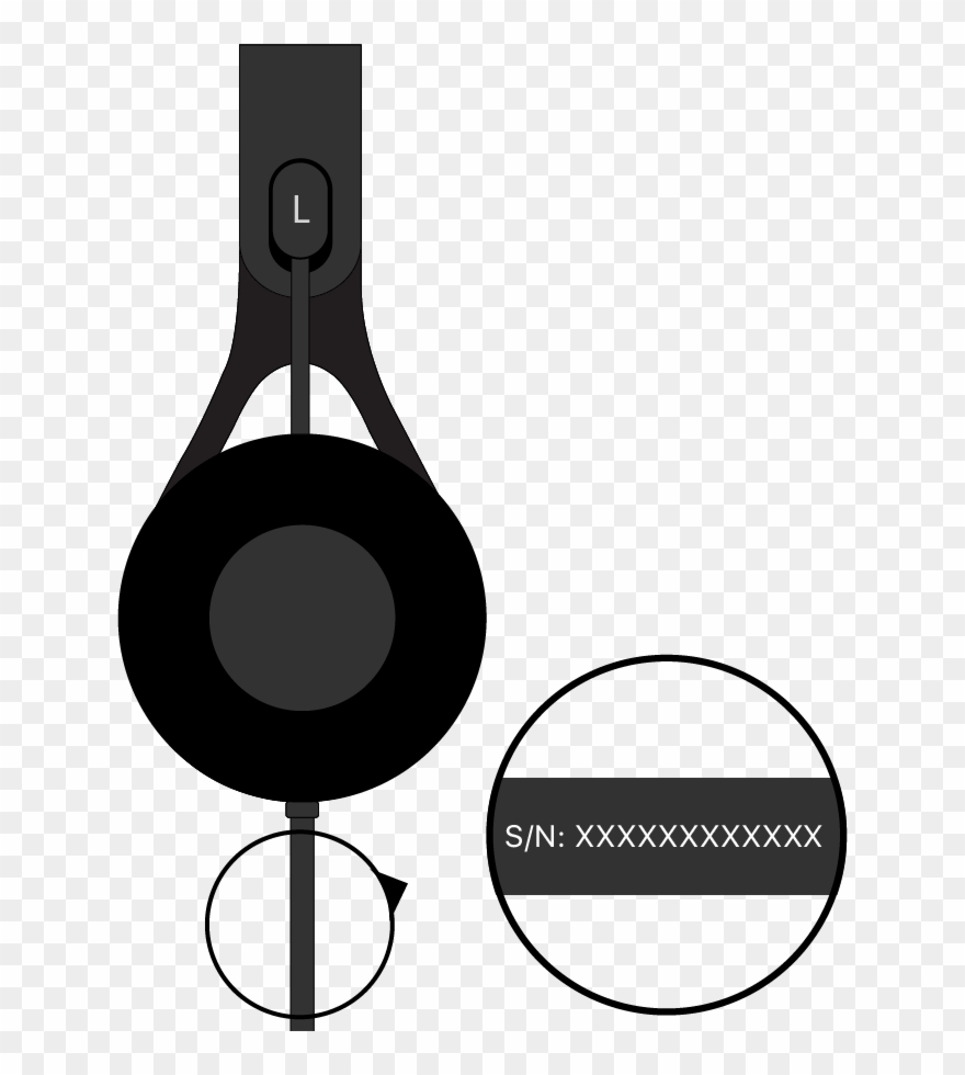 Check The Attached Cable Near The Left Earcup - Beats Ep Serial Number Clipart