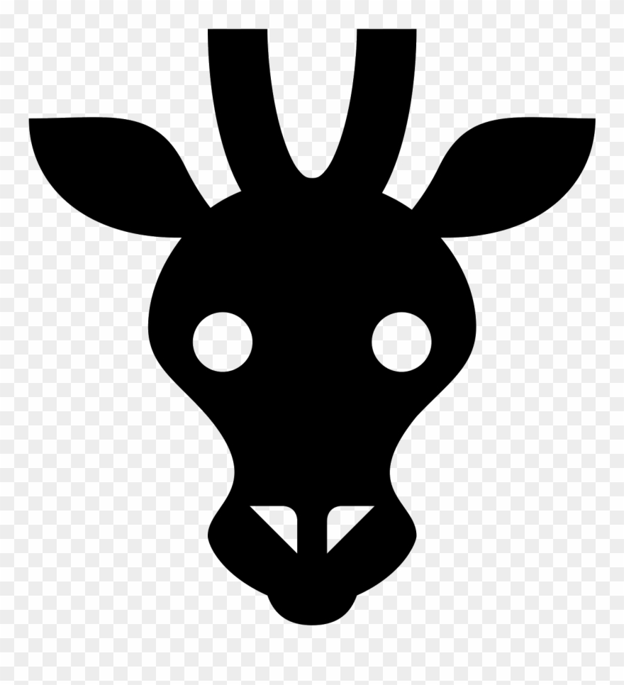 This Icon Is Depicting A The Head Of A Giraffe And - Northern Giraffe Clipart