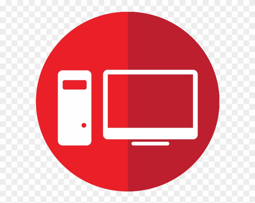 Software Clipart Computer Help - Icons Repair Computer Red - Png Download