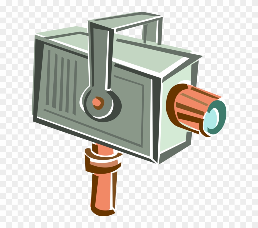 Vector Illustration Of Video Security Surveillance - Camera Clipart