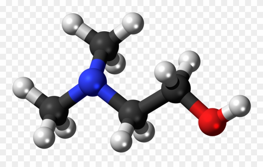 Dimethylethanolamine 3d Ball - Volatile Organic Compounds Molecule Clipart