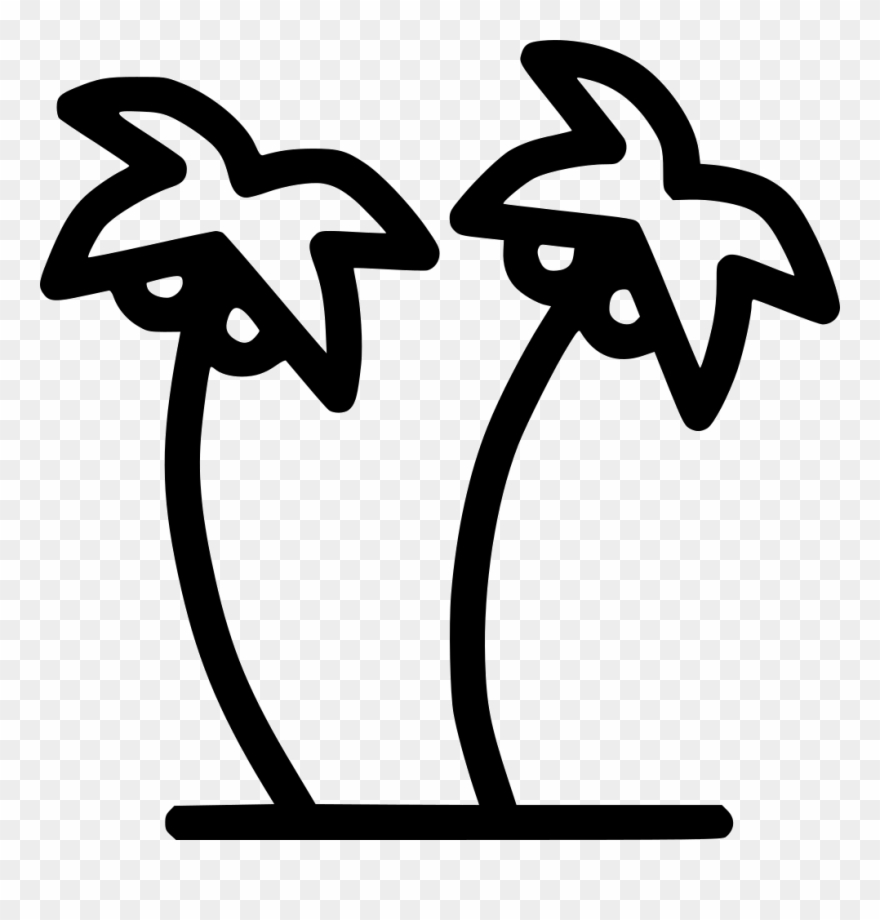 Coconut Trees Plantation Beach Comments - Coconut Clipart