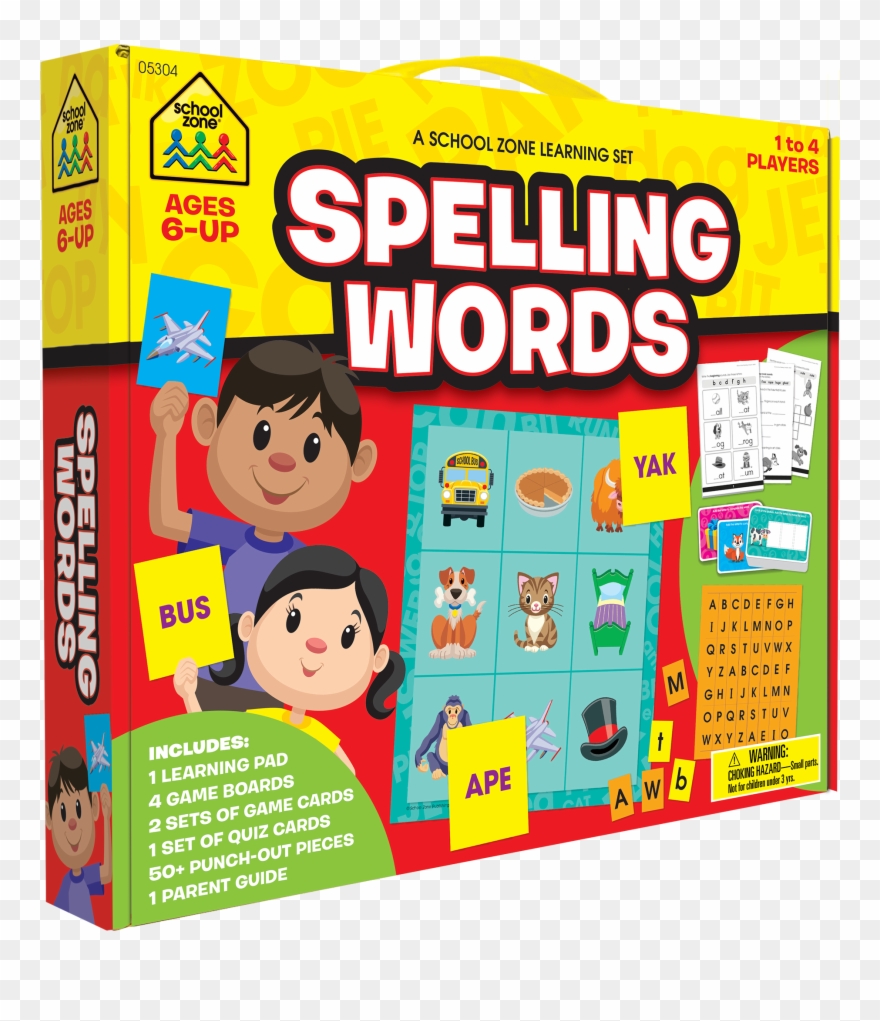 School Zone Learning Set: Spelling Words (school Zone) Clipart