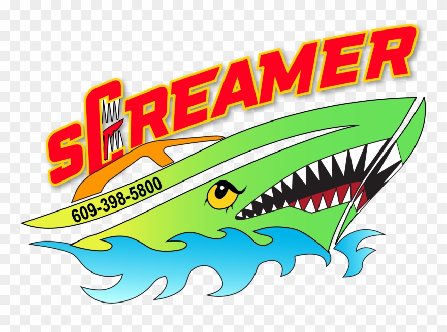 Screamer Speedboat & Dolphin Watch Clipart