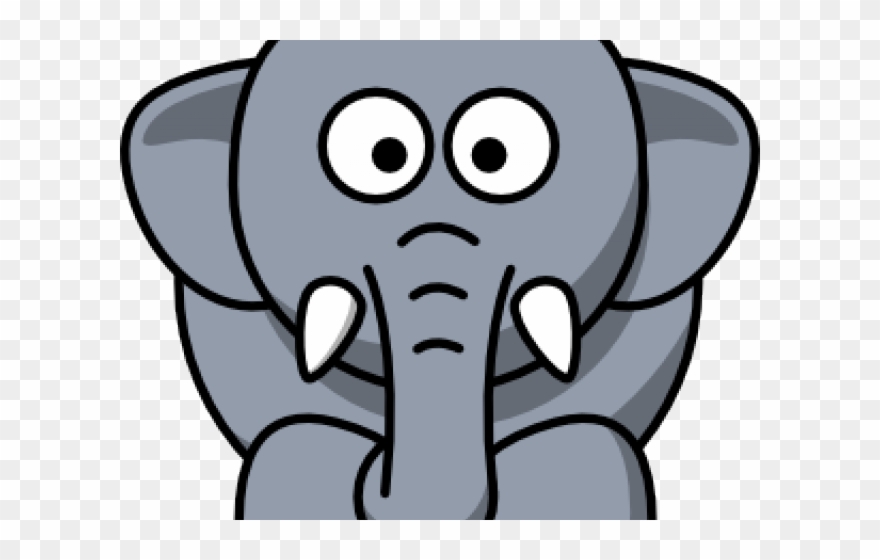 Eye Clipart Elephant - Clip Art Elephant Face - Png Download