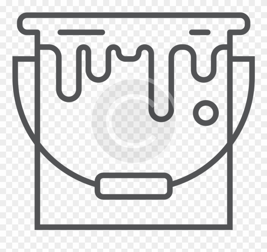 Interior Renovation - Mop Bucket Vector Clipart