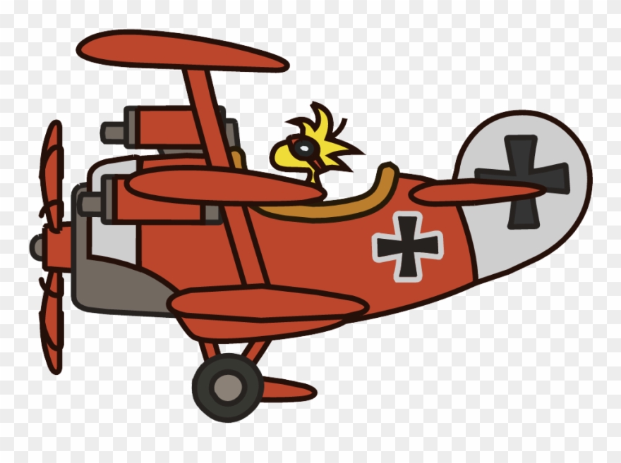 Goggles Clipart Aviation - Red Baron Plane Snoopy - Png Download