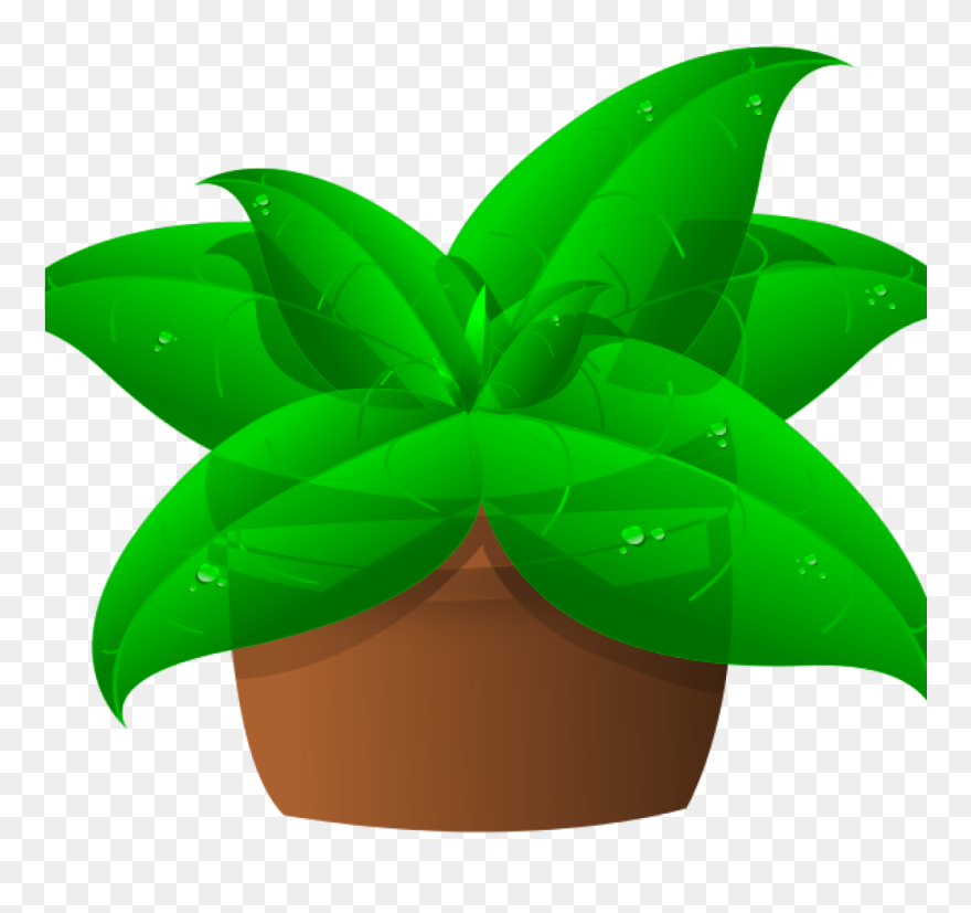 Clip Art Plant Green Plant Clipart Space Clipart - Plants In A Pot Clipart Png Transparent Png