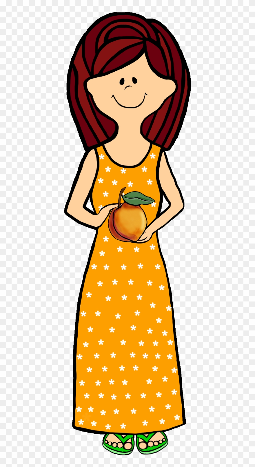 My Sweet Georgia Peach Valerie From Georgia Grown Kiddo's Clipart