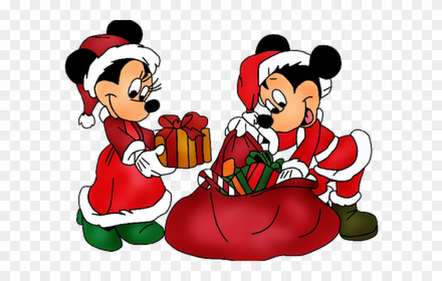 Mickey And Minnie Xmas Christmas Clipart Images Google - Mickey And Minnie Christmas Clipart - Png Download