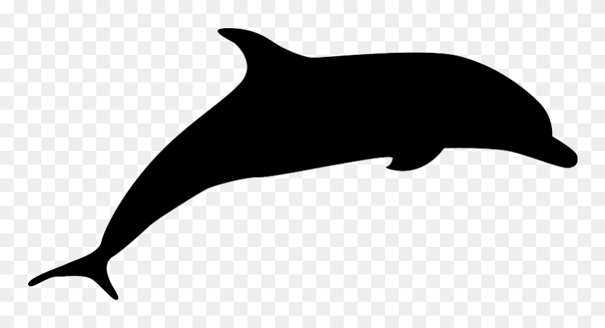 Dolphin Black Clipart