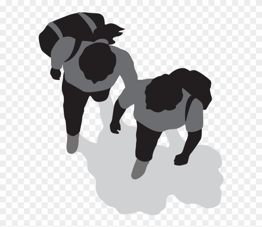 School Children - Walking Clipart