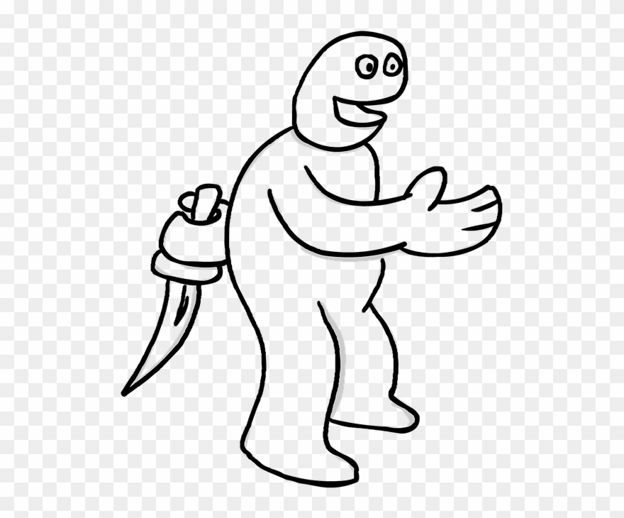 Two People Shaking Hands Drawing 20, Buy Clip Art - Aggression - Png Download