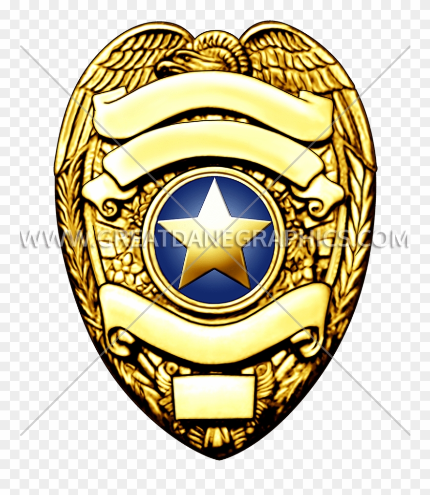 Image Freeuse Clipart Police Badge - Gold Police Badge Png Transparent Png