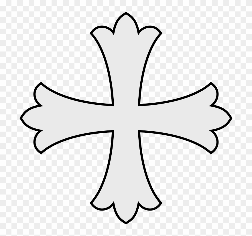 Clip Arts Related To - Cross Patonce Svg - Png Download