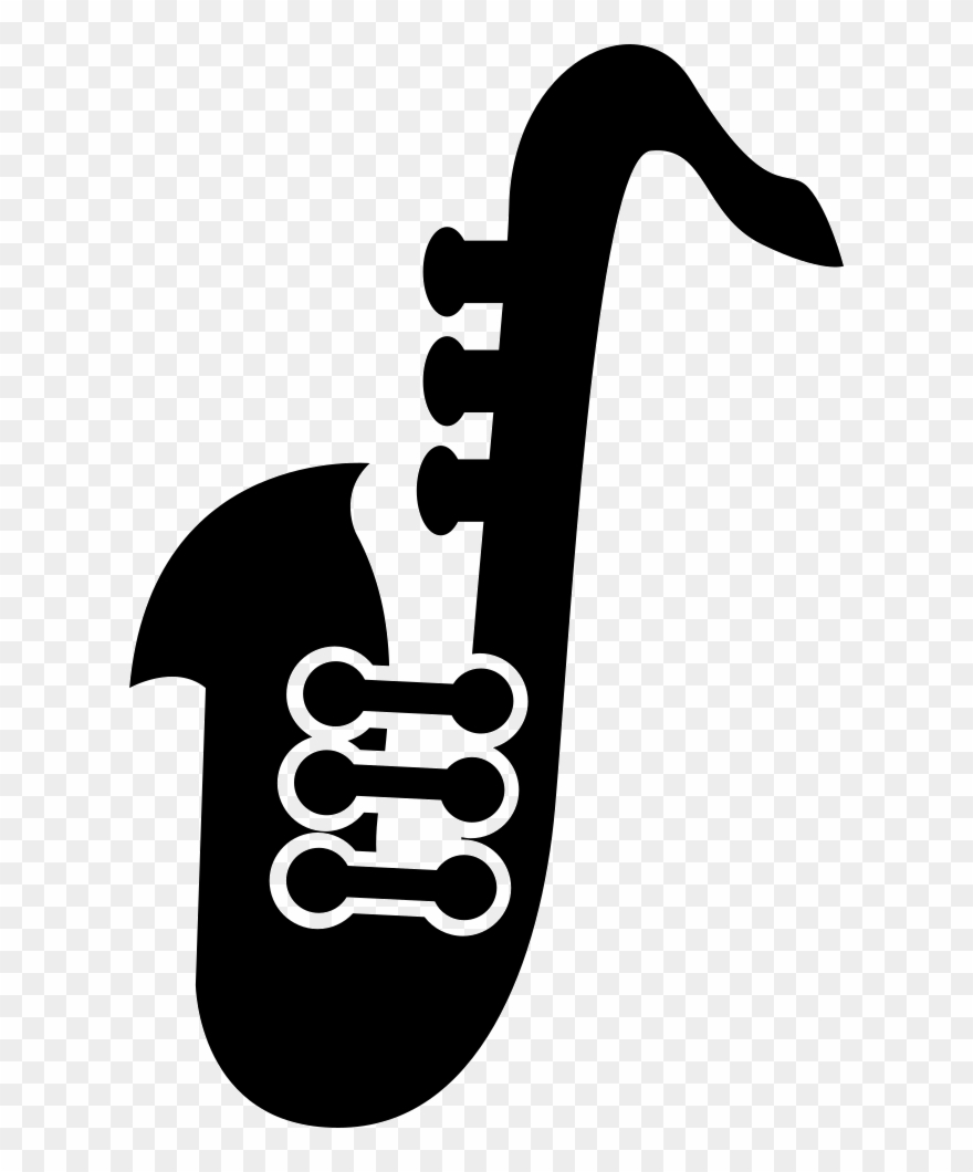 Saxophone Variant Silhouette Comments - Decoração Anos 60 Para Imprimir Clipart