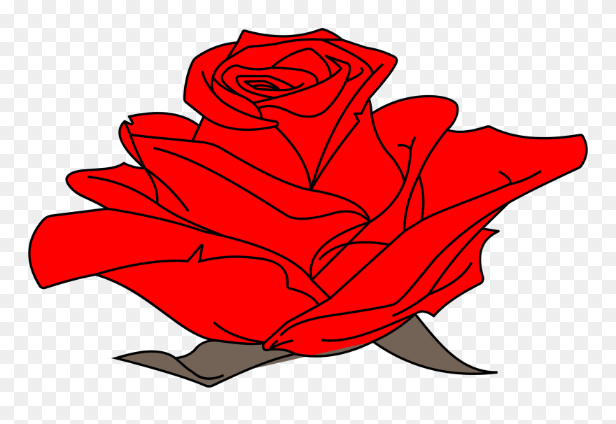 Rose Graphics 26, Buy Clip Art - Hình Tô Màu Bông Hoa - Png Download