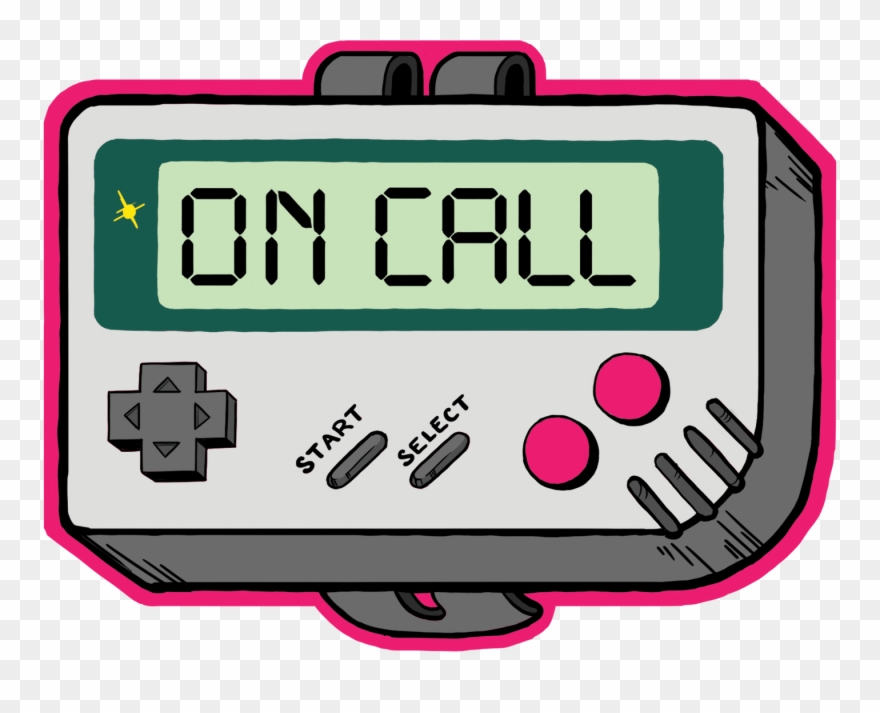 Button's On-call Sticker, Designed By Cori Huang Clipart