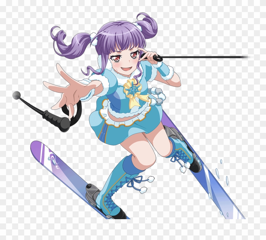 Strong Skier Transparent - Cartoon Clipart