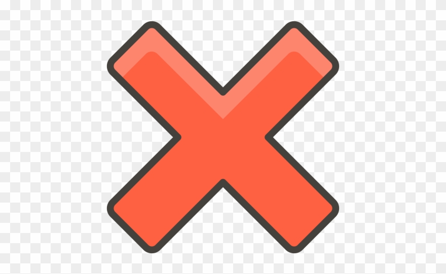 Cross Mark Emoji Png Transparent Emoji Freepngimage - Impossible Test Answers Touch The Wrong One Clipart