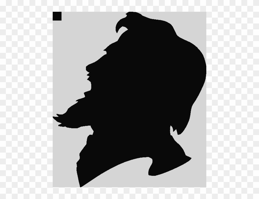 Men Side Face Vector Clipart