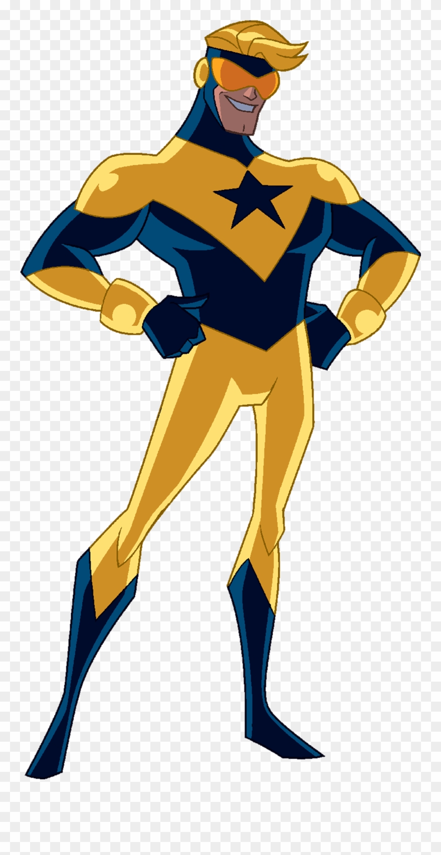 Boostergold - Justice League Action Booster Gold Clipart