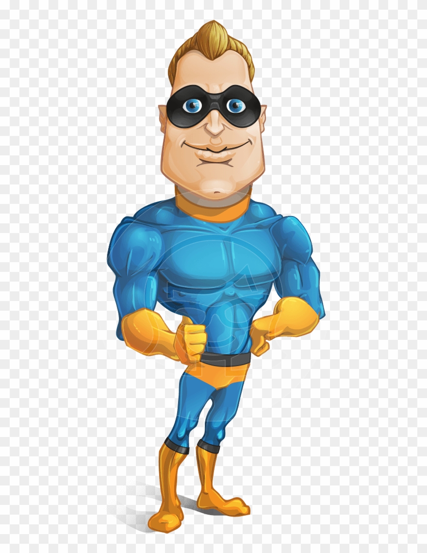 73 Action Poses - Superhero Cartoon Characters Clipart