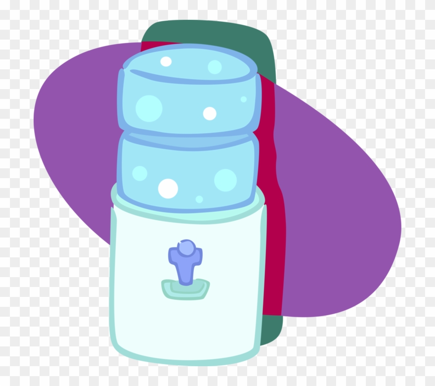 Vector Illustration Of Office Water Cooler Dispenses - Clip Art - Png Download