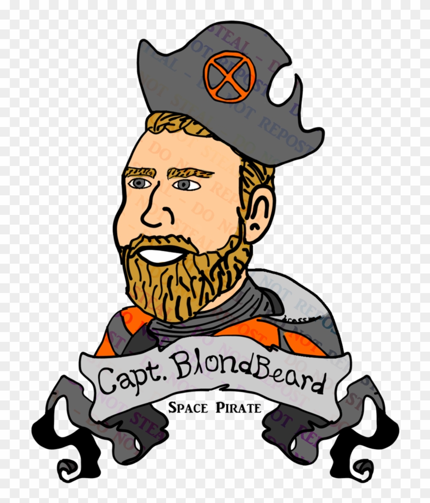 Captain Blond Beard - Cartoon Clipart