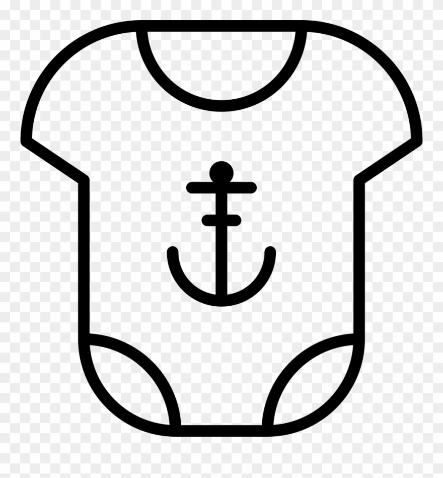Baby Boy Clothes With Anchor Icon Free Download Png - Baby Boy Clothes Icon Png Clipart