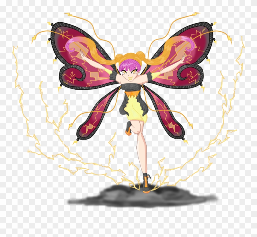 Flying In The Storm By Starlight On - Illustration Clipart