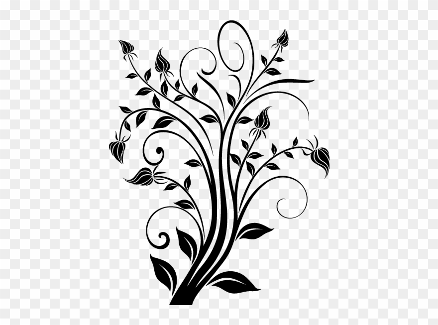 Black Designs On White Background Clipart