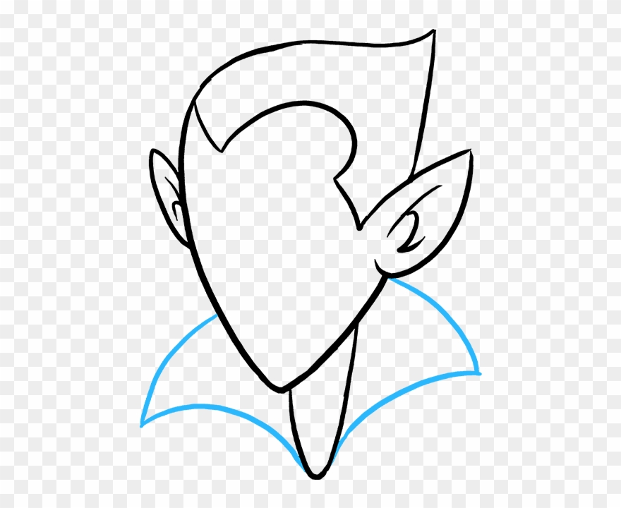 How To Draw Vampire - Easy Vampire Drawing Clipart