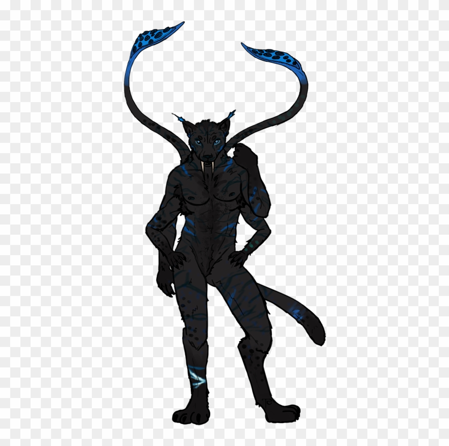 Enough Hands To Play A One Man Band - Displacer Beast Anthro Clipart