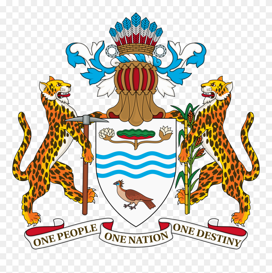November 2016 Postcards To Phuket Svg Library - Coat Of Arm Of Guyana Clipart