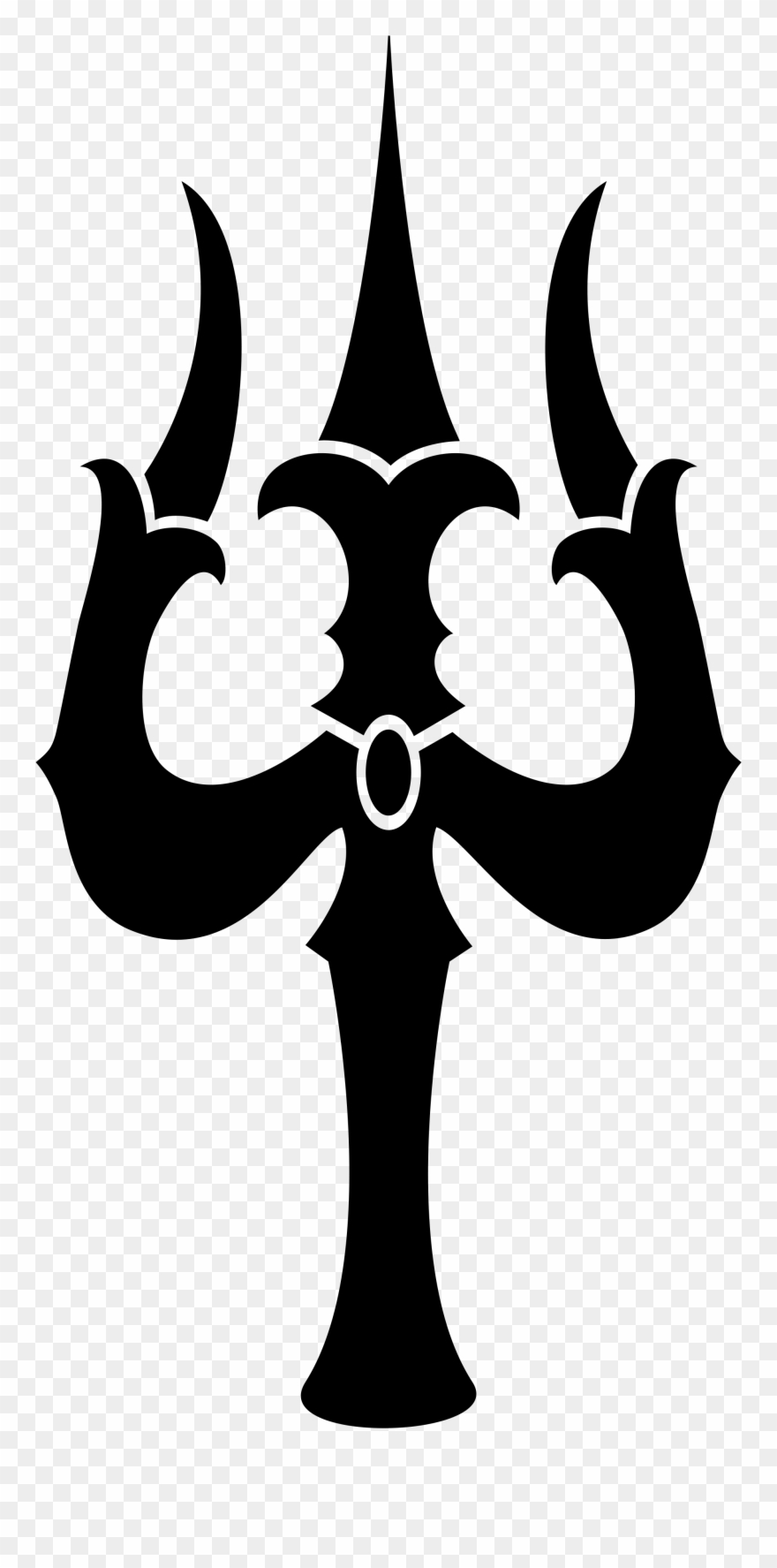 Pondicherry - Trident - Trishula Hindu Clipart