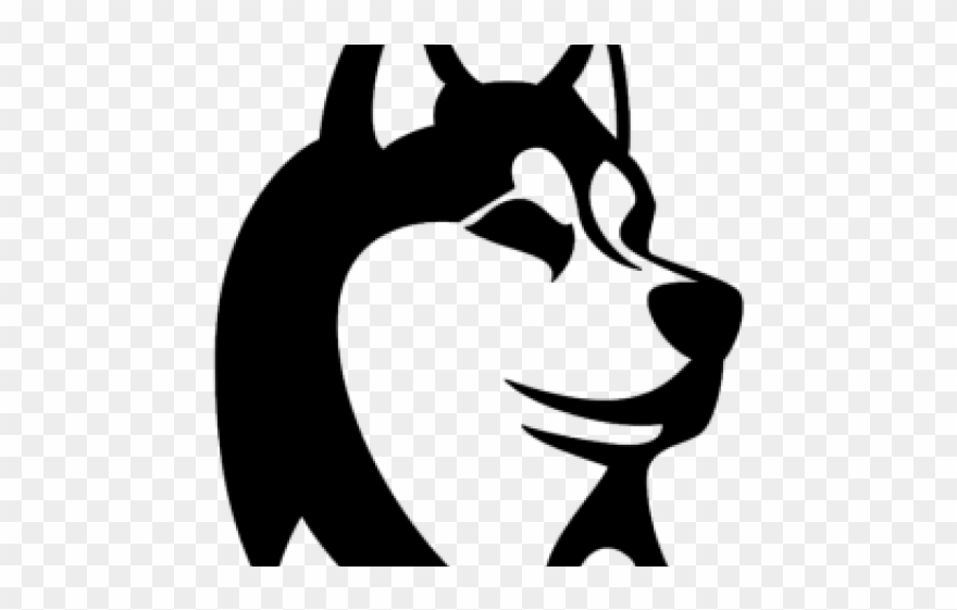 Husky Clipart Paw Print - Наклейки На Авто Хаски - Png Download