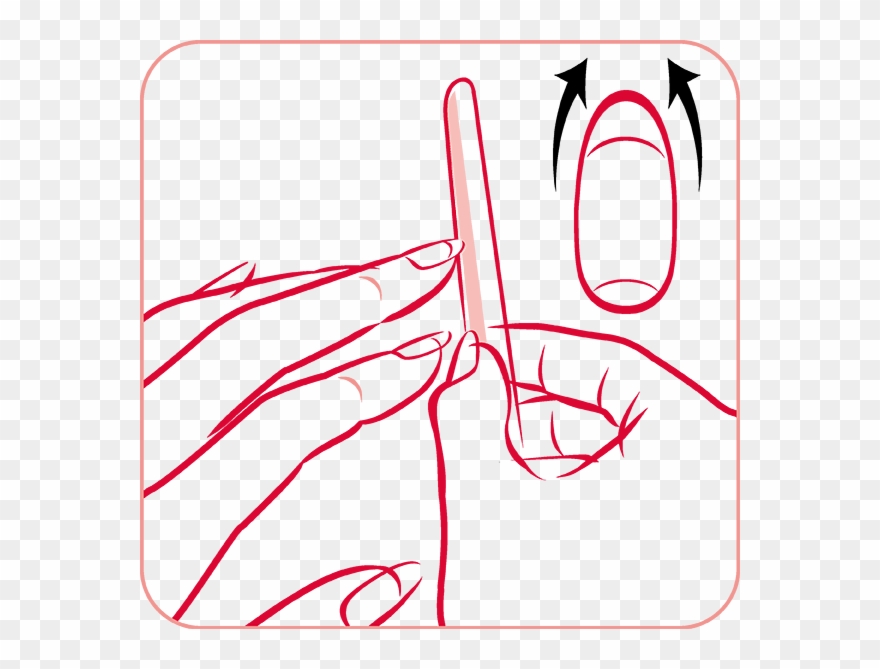 Shape The Nails With An Emery Board - Nail Clipart