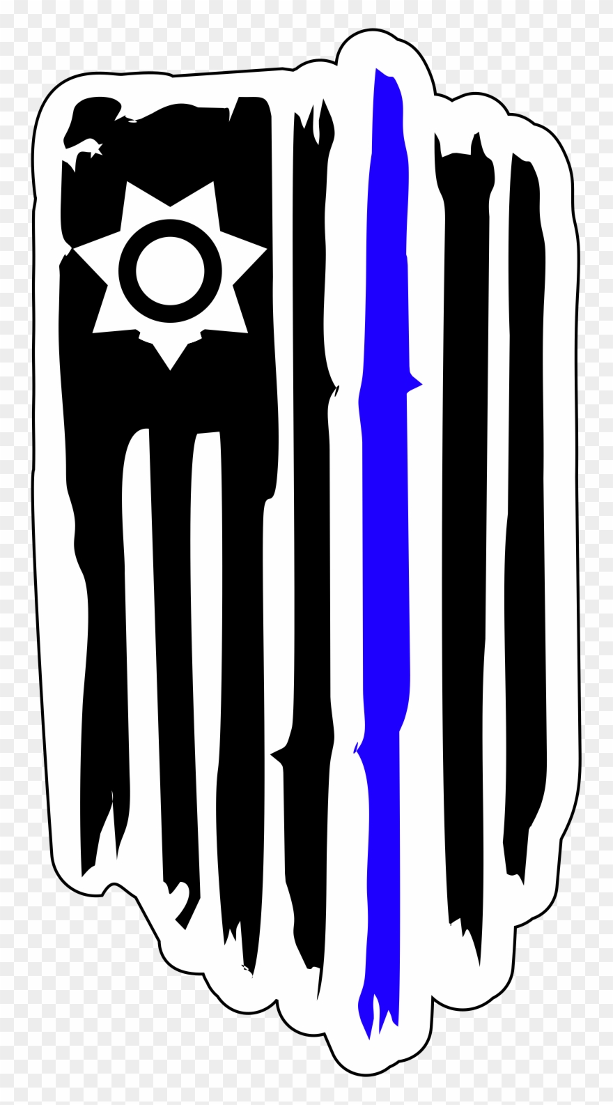 Thin Blue Line Clipart